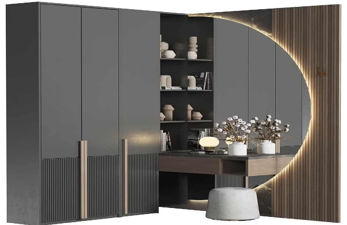 Interior Modern Wardrobe Design With Dressing Table